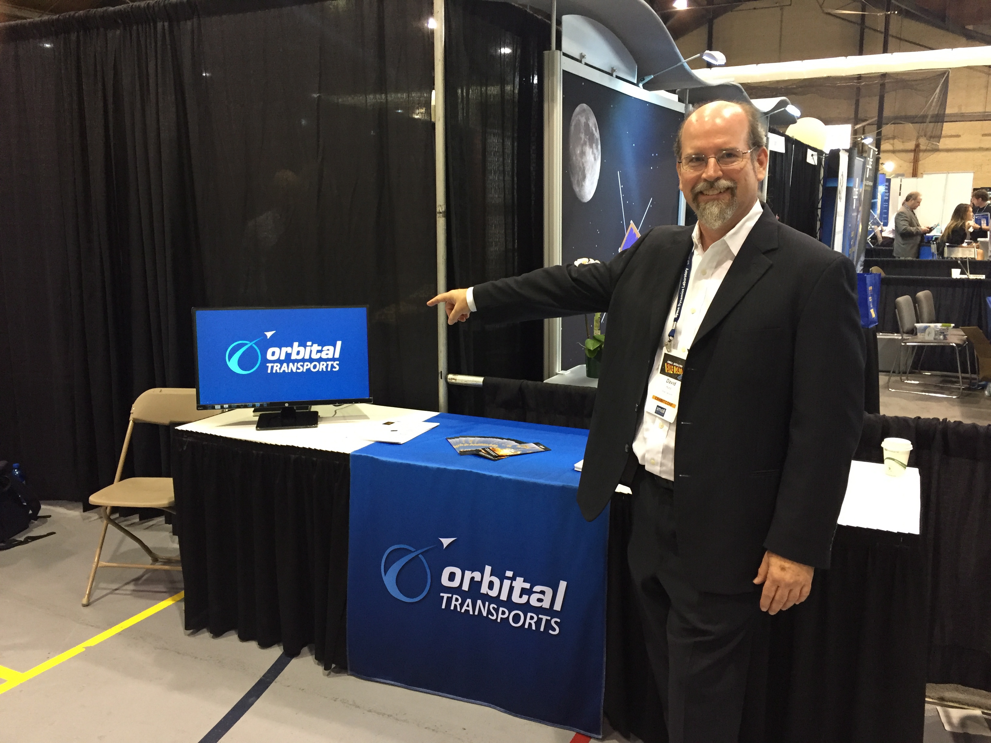 David Hurst, founder and CEO of Orbital Transports at SmallSat Conference in Utah