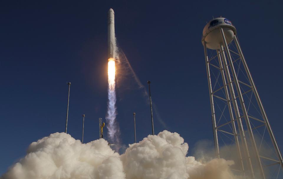 Launch of Antares rocket - Orbital Transports